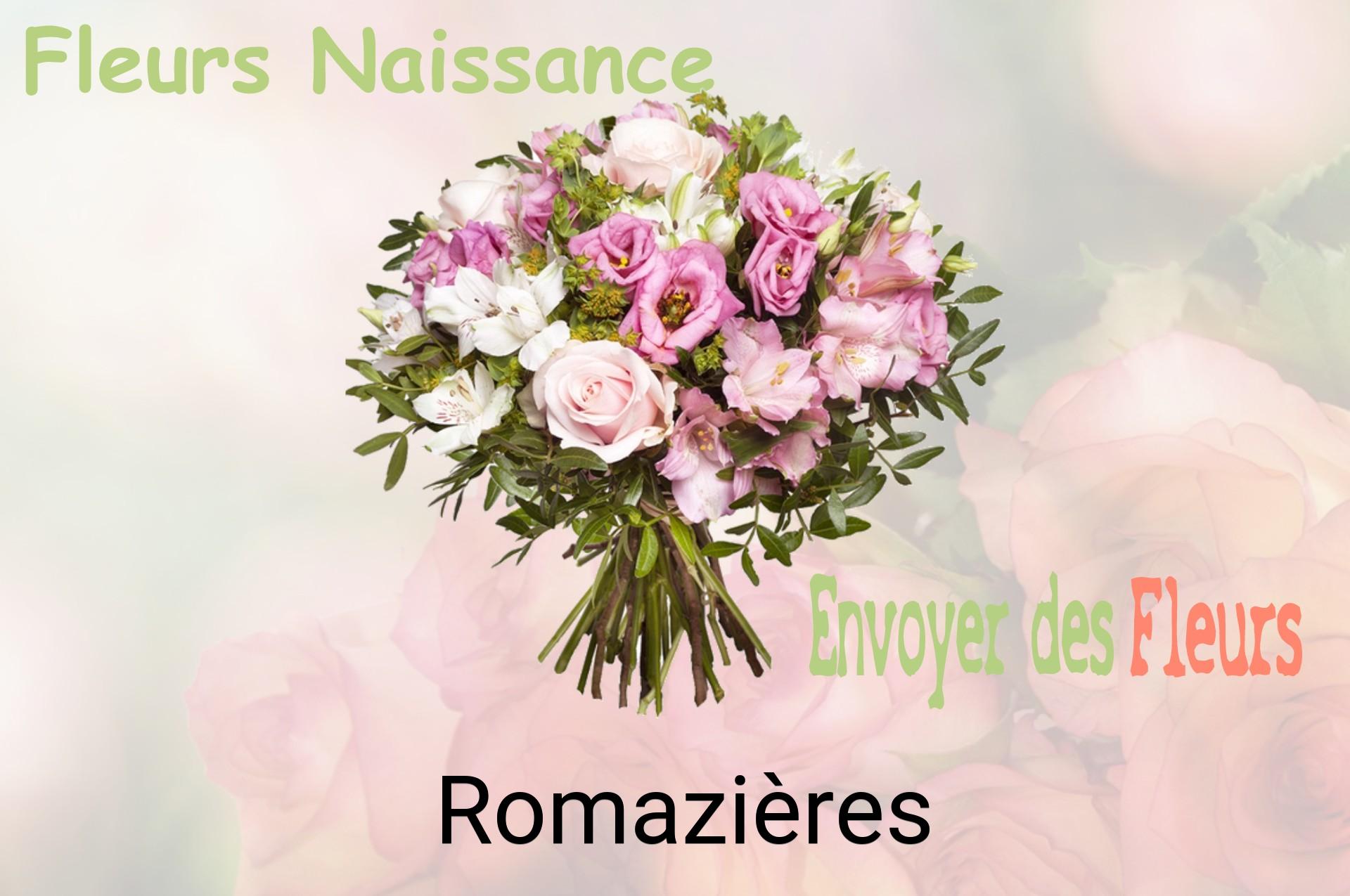 Bouquet de fleurs de naissance livré à Romazières